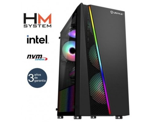 HM System Intel Glayze C3 Gaming - Torre RGB - Intel